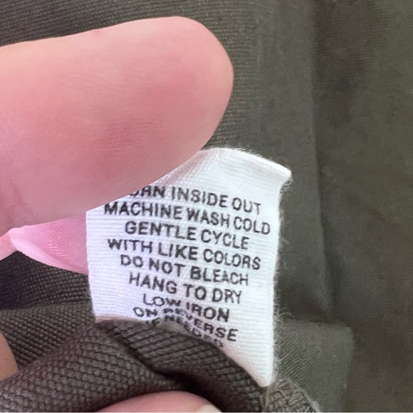 Mine | Size Small Olive Green Skirt w/ Button Front & 4 pockets | Offers Welcome - Picture 6 of 7